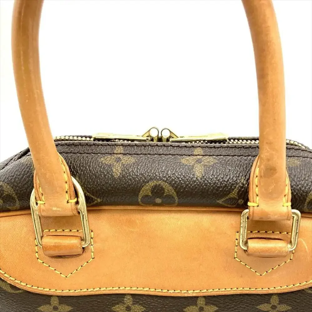 LOUIS VUITTON Brown Monogram Canvas Deauville Bag